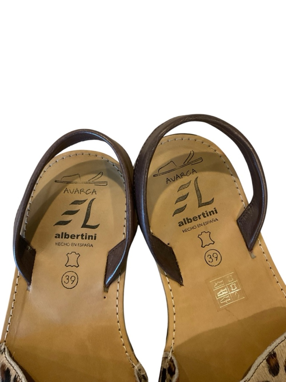 Avarca half calf leather sandals size 39 - Picture 3 of 8